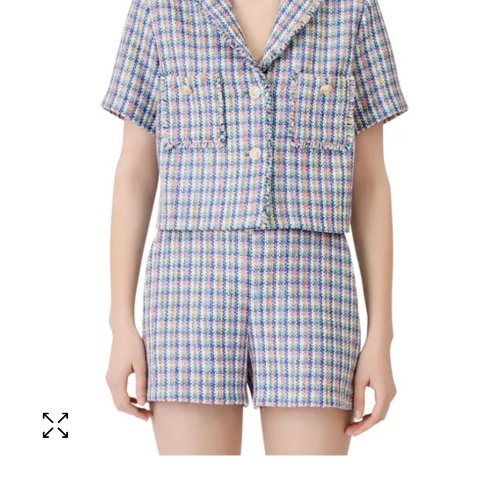MAJE TWEED SHORT